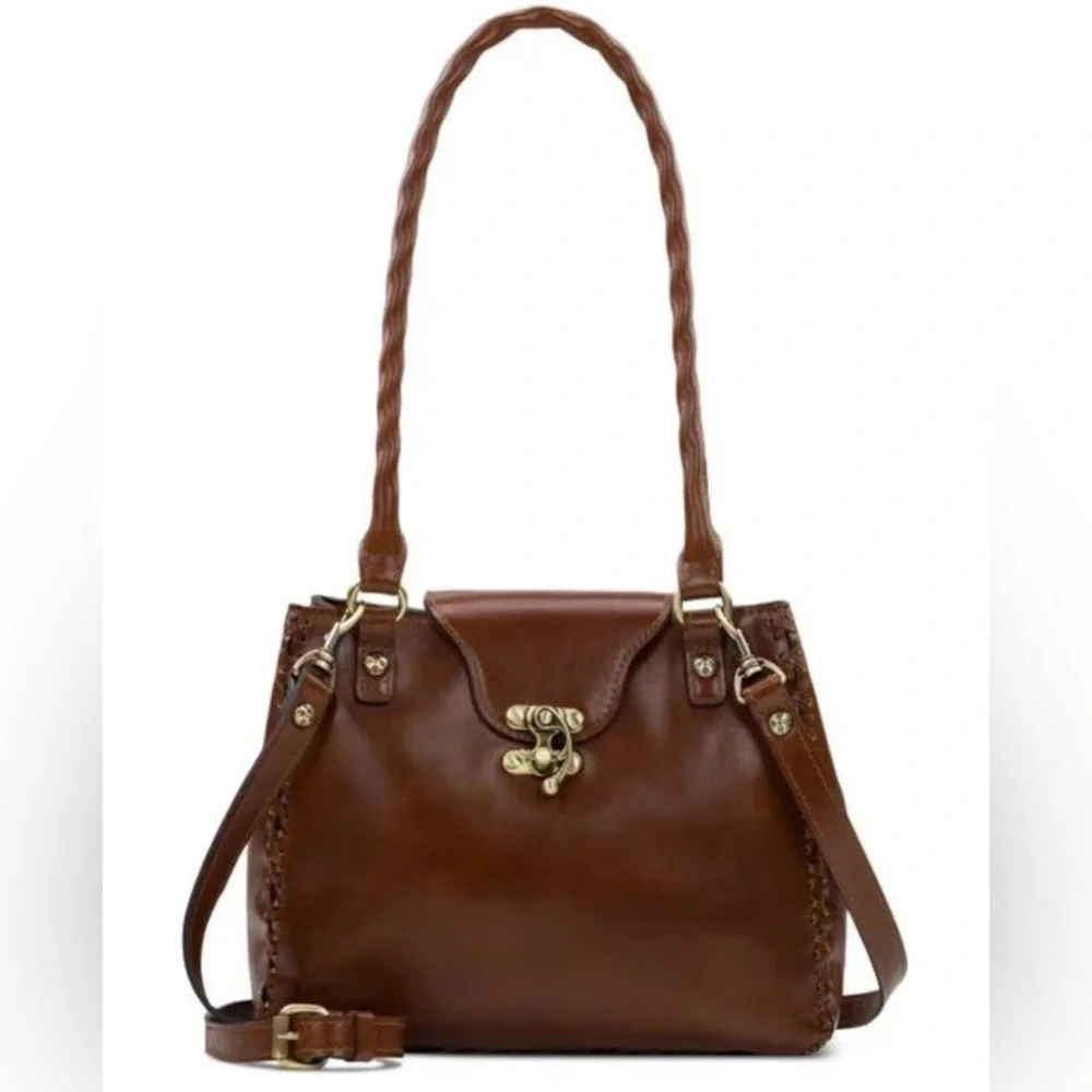 PATRICIA NASH Handbag Rosalia Leather Shoulder Bag Cognac AUTHENTIC NWT - Picture 1 of 15
